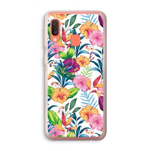 CaseCompany Tropisch 2: Samsung Galaxy A20e Transparant Hoesje