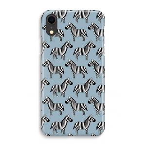 CaseCompany Zebra: iPhone XR Volledig Geprint Hoesje
