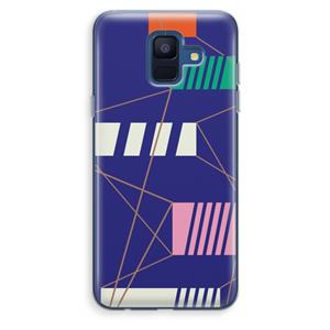 CaseCompany Gestalte 5: Samsung Galaxy A6 (2018) Transparant Hoesje