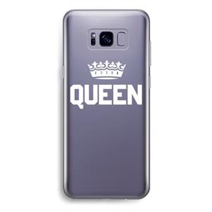 CaseCompany Queen zwart: Samsung Galaxy S8 Plus Transparant Hoesje