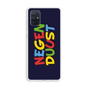 CaseCompany 90's One: Galaxy A71 Transparant Hoesje