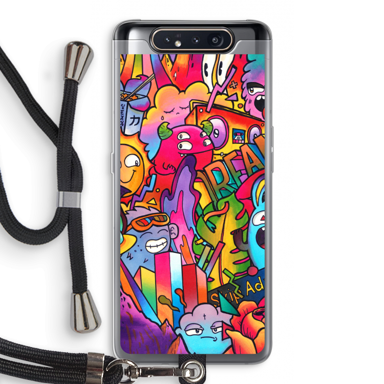 CaseCompany Dreams: Samsung Galaxy A80 Transparant Hoesje met koord