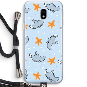 CaseCompany Manta: Samsung Galaxy J3 (2017) Transparant Hoesje met koord