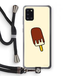 CaseCompany Frisco: Samsung Galaxy A31 Transparant Hoesje met koord
