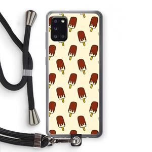 CaseCompany Yummy: Samsung Galaxy A31 Transparant Hoesje met koord
