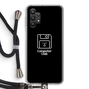 CaseCompany Hello: Samsung Galaxy A32 5G Transparant Hoesje met koord