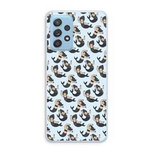 CaseCompany Zeemeermin: Samsung Galaxy A73 Transparant Hoesje
