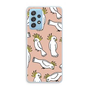 CaseCompany Papegaai: Samsung Galaxy A73 Transparant Hoesje