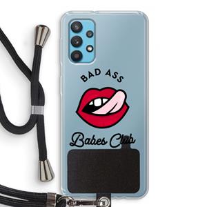 CaseCompany Badass Babes Club: Samsung Galaxy A32 4G Transparant Hoesje met koord