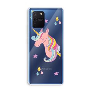 CaseCompany Roze eenhoorn: Samsung Galaxy Note 10 Lite Transparant Hoesje