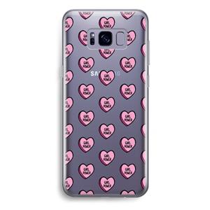 CaseCompany GIRL POWER: Samsung Galaxy S8 Plus Transparant Hoesje
