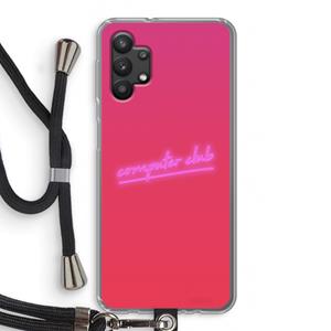 CaseCompany Vice Glow: Samsung Galaxy A32 5G Transparant Hoesje met koord