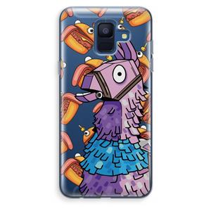 CaseCompany Loot Burger: Samsung Galaxy A6 (2018) Transparant Hoesje