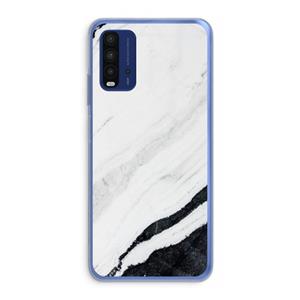 CaseCompany Elegante marmer: Xiaomi Redmi 9T Transparant Hoesje