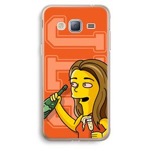 CaseCompany Jamie Lee Simpson: Samsung Galaxy J3 (2016) Transparant Hoesje