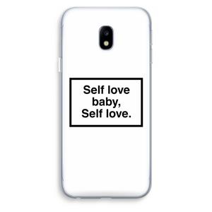 CaseCompany Self love: Samsung Galaxy J3 (2017) Transparant Hoesje