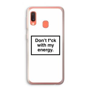 CaseCompany My energy: Samsung Galaxy A20e Transparant Hoesje