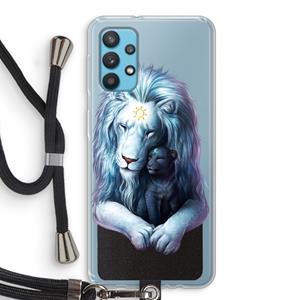 CaseCompany Child Of Light: Samsung Galaxy A32 4G Transparant Hoesje met koord