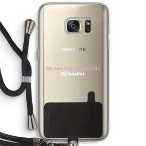 CaseCompany gij beslist: Samsung Galaxy S7 Transparant Hoesje met koord