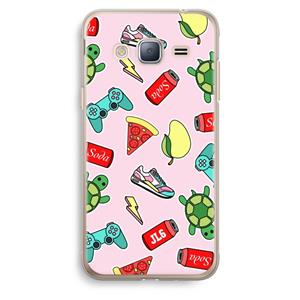 CaseCompany Things Jamie Loves: Samsung Galaxy J3 (2016) Transparant Hoesje