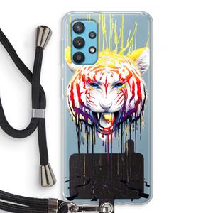 CaseCompany Fading: Samsung Galaxy A32 4G Transparant Hoesje met koord
