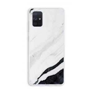CaseCompany Elegante marmer: Galaxy A71 Transparant Hoesje