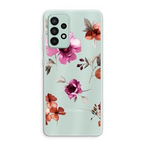 CaseCompany Geschilderde bloemen: Samsung Galaxy A52s 5G Transparant Hoesje