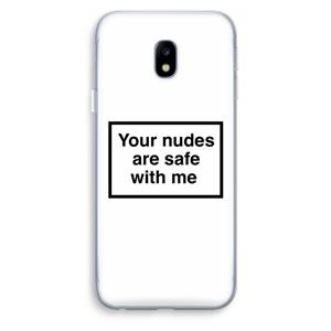 CaseCompany Safe with me: Samsung Galaxy J3 (2017) Transparant Hoesje