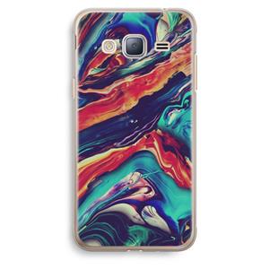 CaseCompany Chameleon Sun: Samsung Galaxy J3 (2016) Transparant Hoesje