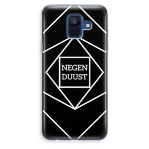 CaseCompany Negenduust geometrisch: Samsung Galaxy A6 (2018) Transparant Hoesje