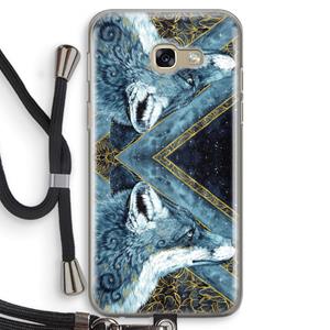 CaseCompany Golden Fox: Samsung Galaxy A5 (2017) Transparant Hoesje met koord