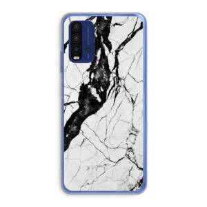 CaseCompany Witte marmer 2: Xiaomi Redmi 9T Transparant Hoesje