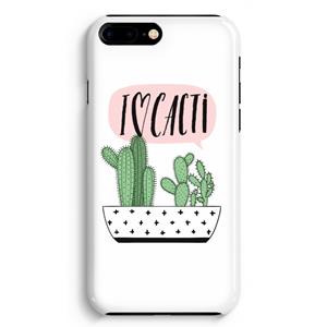 CaseCompany I love cacti: iPhone 8 Plus Volledig Geprint Hoesje