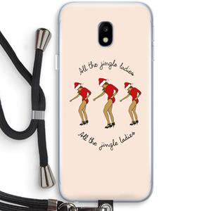 CaseCompany Jingle Ladies: Samsung Galaxy J3 (2017) Transparant Hoesje met koord
