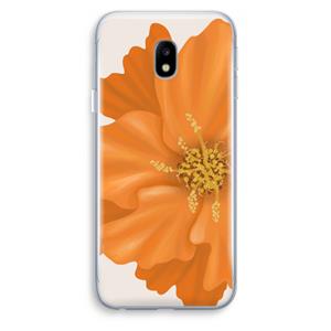 CaseCompany Orange Ellila flower: Samsung Galaxy J3 (2017) Transparant Hoesje