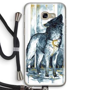 CaseCompany Bleeding Soul: Samsung Galaxy A5 (2017) Transparant Hoesje met koord