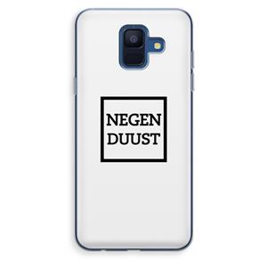 CaseCompany Negenduust vierkant: Samsung Galaxy A6 (2018) Transparant Hoesje
