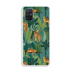 CaseCompany Luipaard 2: Galaxy A71 Transparant Hoesje