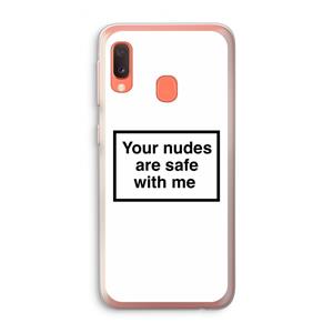 CaseCompany Safe with me: Samsung Galaxy A20e Transparant Hoesje