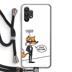 CaseCompany GSM secure: Samsung Galaxy A32 5G Transparant Hoesje met koord