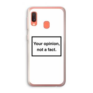 CaseCompany Your opinion: Samsung Galaxy A20e Transparant Hoesje