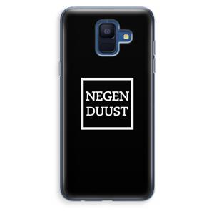 CaseCompany Negenduust black: Samsung Galaxy A6 (2018) Transparant Hoesje
