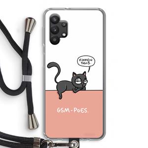 CaseCompany GSM poes: Samsung Galaxy A32 5G Transparant Hoesje met koord