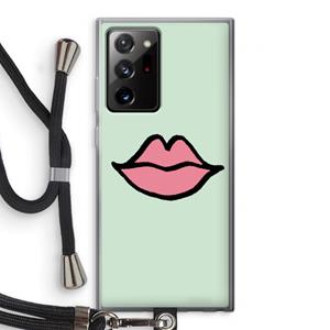 CaseCompany Kusje: Samsung Galaxy Note 20 Ultra / Note 20 Ultra 5G Transparant Hoesje met koord