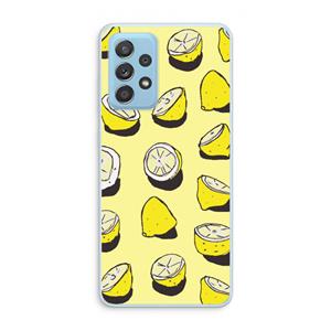 CaseCompany When Life Gives You Lemons...: Samsung Galaxy A73 Transparant Hoesje