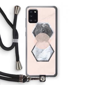 CaseCompany Creatieve toets: Samsung Galaxy A31 Transparant Hoesje met koord