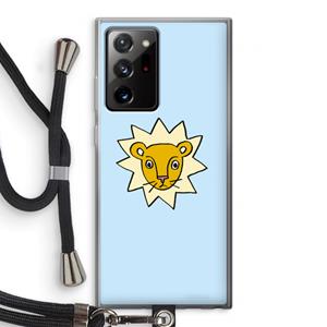 CaseCompany Kleine leeuw: Samsung Galaxy Note 20 Ultra / Note 20 Ultra 5G Transparant Hoesje met koord