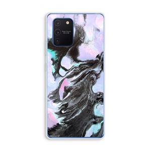 CaseCompany Pastel zwart: Samsung Galaxy Note 10 Lite Transparant Hoesje