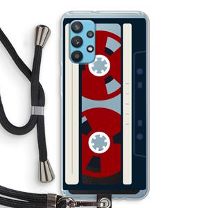 CaseCompany Here's your tape: Samsung Galaxy A32 4G Transparant Hoesje met koord