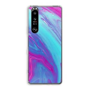 CaseCompany Zweverige regenboog: Sony Xperia 1 III Transparant Hoesje